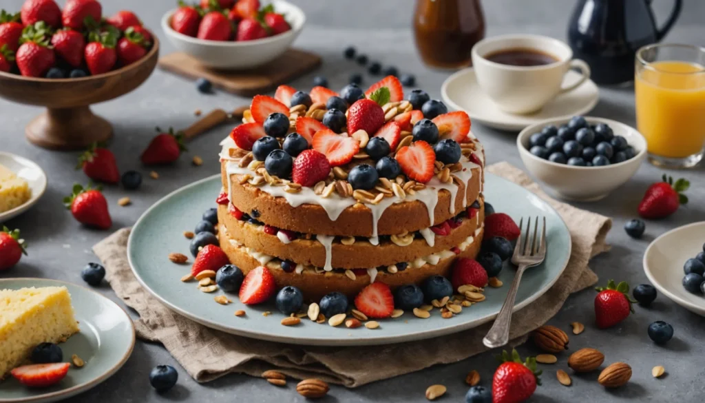 bowl cake healthy compote